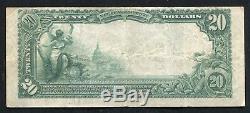 1902 20 $ Banque Nationale Centrale De Spartanburg, Sc Monnaie Nationale Ch. # 4996