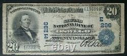 1902 20 $ Deuxième Monnaie Nationale De La Banque Nationale D'oswego New York