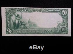 1902 20 $ Devise Nationale Première Banque Nationale De Batavia Illinois