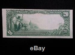 1902 20 $ Devise Nationale Première Banque Nationale De Batavia Illinois