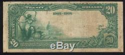 1902 20 $ Erie, Pa Date Retour Banque Nationale Note Pennsylvanie Monnaie 3137