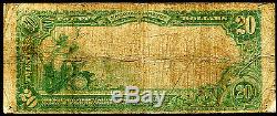 1902 20 $ La Banque Nationale De Baltimore, MD National Currency Ch. # 1432