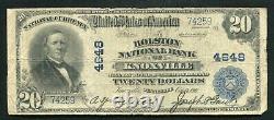 1902 $ 20 $ La Banque Nationale De Holston De Knoxville, Tn Monnaie Nationale Ch. #4648