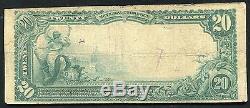 1902 20 $ La Première Banque Nationale De Chanute, Ks Monnaie Nationale Ch. # 3819
