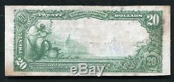 1902 $ 20 Lincoln Banque Nationale De Newark, Nj Monnaie Nationale Ch. # 12570
