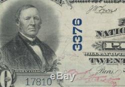 1902 $ 20 Prem Banque Nationale De Paris Illinois Monnaie Nationale De Nice Note