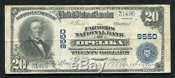 1902 20 $ The Farmers National Bank Of Opelika, Al Monnaie Nationale Ch. # 9550