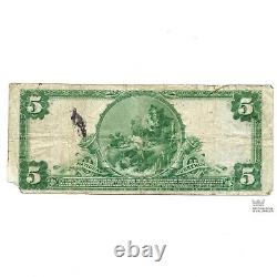 1902 5 $ De La Monnaie Nationale Seward National Bank & Trust Co. Of New York #13045