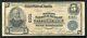 1902 $5 La Banque Nationale De Mellon De Pittsburgh, Pa Monnaie Nationale Ch. Numéro 6301