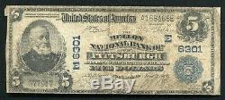 1902 $ 5 La Banque Nationale Mellon De Pittsburgh, Pennsylvanie National Monnaie Ch. # 6301