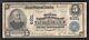 1902 $5 La Banque Nationale Mellon De Pittsburgh, Pennsylvanie, Monnaie Nationale Ch. #6301
