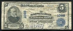 1902 5 $ La Birmingham National Bank Connecticut National Currency Ch. #1098