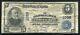 1902 5 $ La Birmingham National Bank Connecticut National Currency Ch. #1098