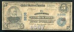 1902 5 $ La Charleston National Bank West Virginia National Currency Ch. #3236