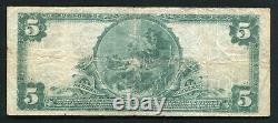 1902 $5 La Première Banque Nationale De Greenfield, Ma Monnaie Nationale Ch. #474