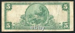 1902 5 $ Merchants Banque Nationale De New Haven, Ct Monnaie Nationale Ch. #1128