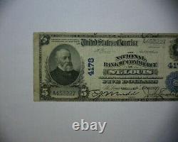 1902 5 $ Note De La Banque Nationale D'entreprise, Banque Nationale De Commerce, St. Louis