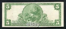 1902 5 $ Première Banque Nationale De Garland, Tx Devise Nationale Ch. # 7140
