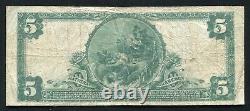 1902 $5 The Citizens National Bank Of Waynesboro, Pa Monnaie Nationale Ch. Numéro 5832
