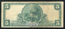 1902 $5 The First National Bank Of Yorktown, Va Monnaie Nationale Ch. #11554