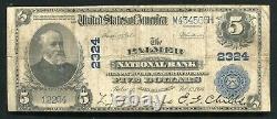 1902 $5 The Palmer National Bank Of Massachusetts Monnaie Nationale Ch. #2324