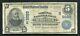 1902 $ 5 The Virginia National Bank Of Norfolk, Va Monnaie Nationale Ch. #9885