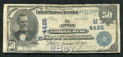 1902 50 $ La Banque Nationale Du Joplin Du Missouri Devise Nationale Ch. # 4425