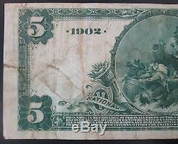 1902 Devise Nationale À Cinq Dollars, Première Banque Nationale De Breese, Illinois