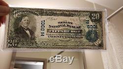 1902 Mellon National Bank Pittsburgh 20 $ Monnaie Nationale-mellon Signed & Choice