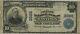 1902 Pb 10 $ De La Banque Nationale Note Hastings Nebraska Devise F + Beaux + (572h)