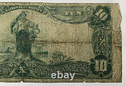 1902 Plain Back 10 $ Monnaie Nationale La Banque Nationale De Leesburg, Va Ch#s1738