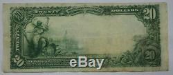1903 20 $ Facture D'un Billet De Vingt Dollars Première Devise Banque Nationale Du Canton Ohio Nr