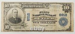 1903 États-unis Distribué 10 $ National Currency Bank Note 6912 Butler, Nj