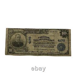 1909 Missouri 10 $ Monnaie Nationale Banque Nationale De Commerce À St. Louis, Mo
