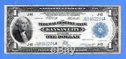 1918 $ 1 Banque Fédérale De Réserve, Monnaie Nationale, Kansas City Mo