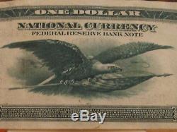 1918 $ 1, Billet De Banque De La Réserve Fédérale, Monnaie Nationale, État Vf / Xf, 718