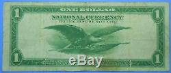 1918 $ 1 Grande Taille Note De La Monnaie Nationale Banque Centrale De Réserve De Chicago