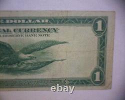 1918 $1 National Currency Bank Note Frn Bank Of Cleveland Oh. Seril 6 Chiffres #