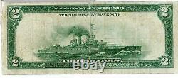 1918 $2 Banque De Réserve Fédérale San Francisco Monnaie Nationale Bataille Jl515