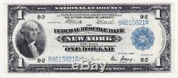 1918 Us $ 1 Us Billet De La Réserve Fédérale De New York Monnaie Nationale, Green Eagle