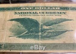1918-a Billet D'un Billet D'un Dollar Valant 1 Dollar Américain Monnaie Nationale Boston