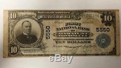1920 $ 10 Devise Nationale First National Bank Hawaii À Honolulu Plain Back