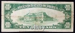 1929 10,00 $ Monnaie Nationale, American National Bank De Wausau, Wi! Faible Numéro De Série