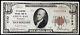 1929 10,00 $ Monnaie Nationale, La Banque Nationale Mccartney De Green Bay, Wi