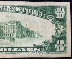 1929 $ 10,00 Monnaie Nationale, La First National Bank De Barrington, Illinois