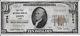 1929 $ 10,00 Monnaie Nationale, La Première Banque Nationale De Doon, Iowa