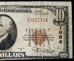 1929 $ 10.00 Monnaie Nationale Par Rapport Waukesha Banque Nationale De Waukesha, Wi