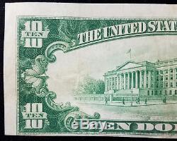 1929 10,00 $ Monnaie Nationale, Première Banque Nationale De Marion, Wisconsin