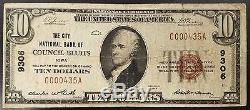 1929 10,00 $ Nat'l Currency, La Ville Banque Nationale De Council Bluffs, Iowa