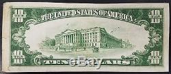 1929 $ 10.00 Nat'l Currency, Type 2, La Première Banque Nationale De Denison, Iowa
